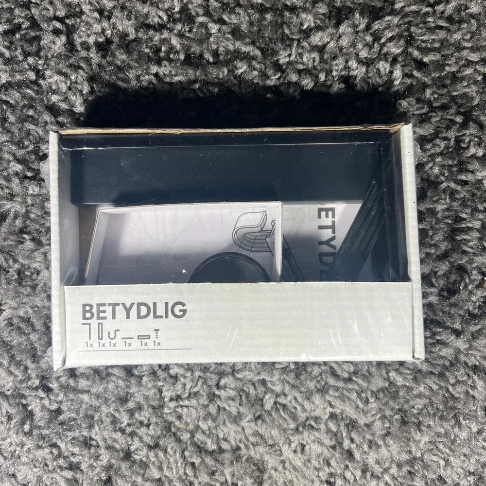 betydlig IKEA Black‎ Curtain Rod Bracket Single New In Box